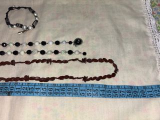 Collar Coral y Plata con Colgante