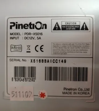 Registratore Video Digitale Pinetron PD-X5016