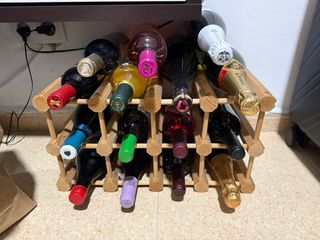Botellero de madera para vinos