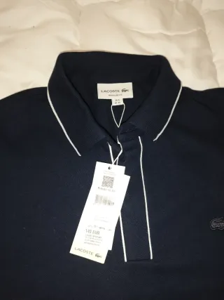 Camiseta Lacoste Azul Original