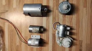 Lote motores eléctricos 6/9/12/24Vdc