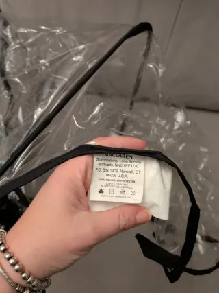 Funda lluvia carrito Maclaren