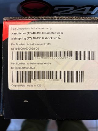 Muelle Amortiguador WP 40-190 K/P