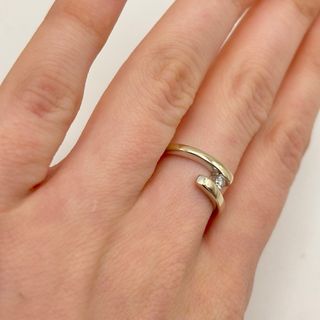 Anillo oro 18kt con diamante