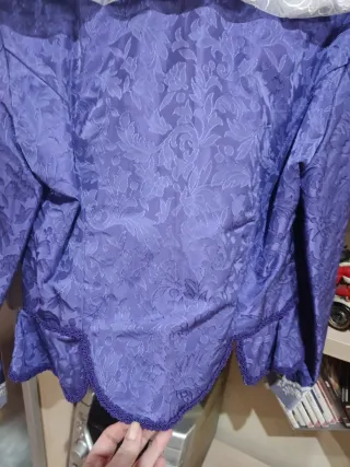 Corpiño Fallera Morado y Blanco