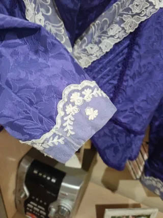 Corpiño Fallera Morado y Blanco