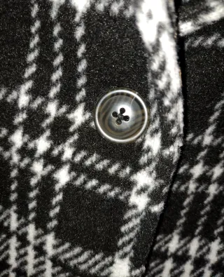 Abrigo cuadros Mango