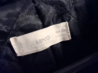 Abrigo cuadros Mango