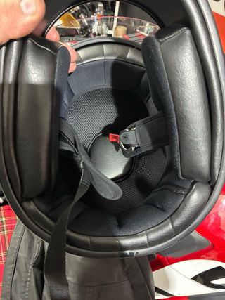 Casco Moto Premier Negro y Blanco