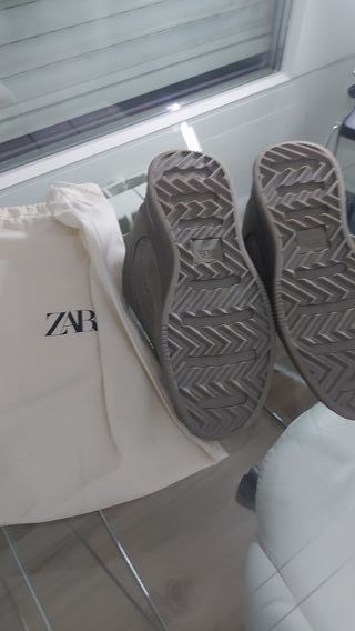 Zapatillas Zara Talla 42Beige/Gris
