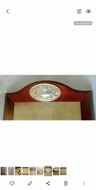 Bandeja Vintage Madera Noble, Plata y Cristal