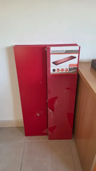 Estantería Lack Roja Ikea