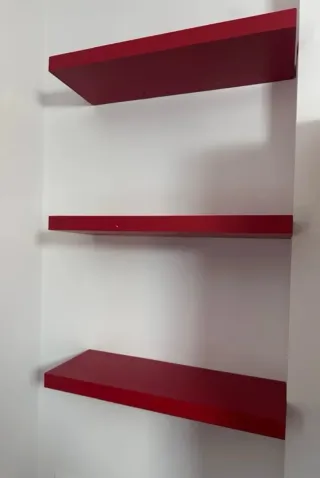 Estantería Lack Roja Ikea