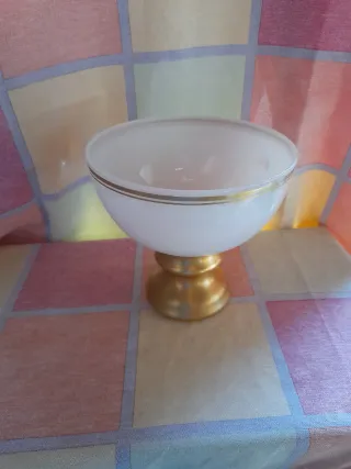 Centro de mesa opalina