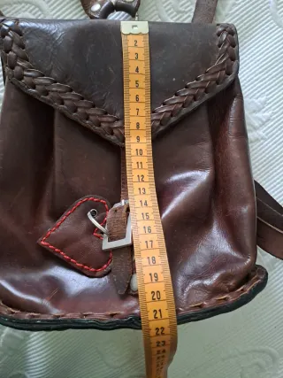 Mochila de cuero bovino