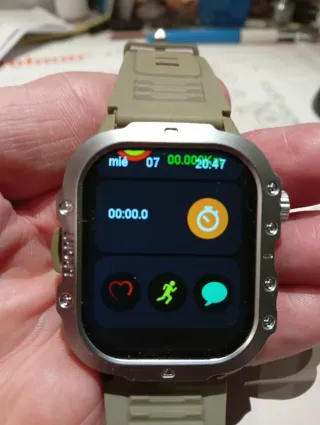 Smartwatch LAXASFIT Correa Verde USB Nuevo.