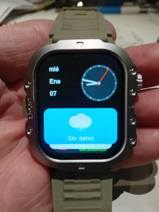 Smartwatch LAXASFIT Correa Verde USB Nuevo.