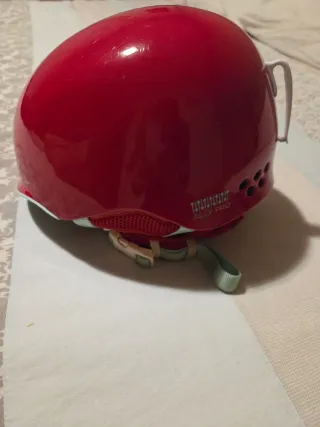 Casco de esquí K2 rojo con audio