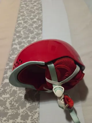 Casco de esquí K2 rojo con audio