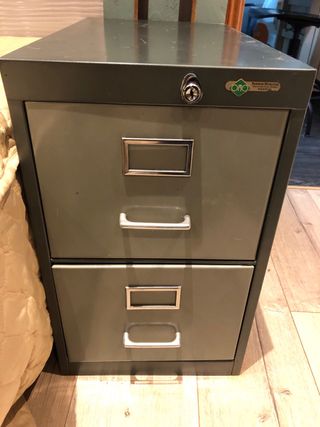 Archivador metálico 2 cajones estilo industrial