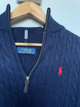 Jersey Polo Ralph Lauren Azul Cable Knit