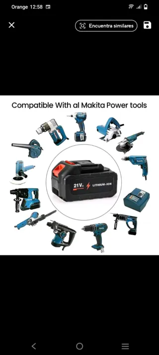 2 Baterías de iones Litio Recargables 21V