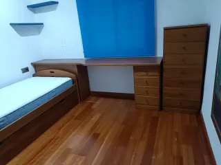 Cama nido con escritorio y cajonera