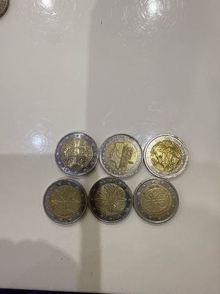 Lote monedas 2 € conmemorativas – España y Europa