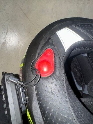 Casco de moto Scorpion amarillo