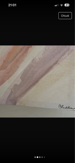 Quadro astratto dipinto a mano