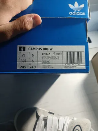 Adidas Campus 00s Crema y Negra