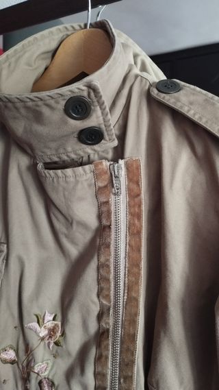 Chaqueta Tara Jarmon mujer beige floral