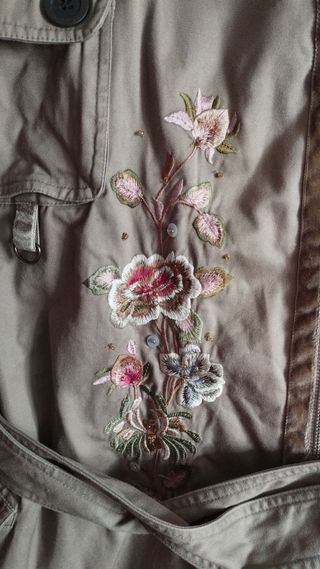 Chaqueta Tara Jarmon mujer beige floral