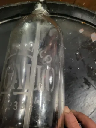 Sifón antiguo El Gallo