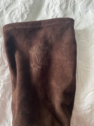 Botas altas de tacón marrones