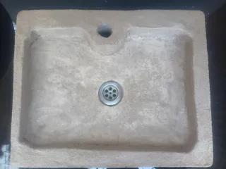 Lavabo rústico cemento 51x41x7
