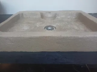 Lavabo rústico cemento 51x41x7