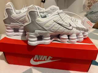 Nike Shox Plata/Blanco Talla 39 Nuevas