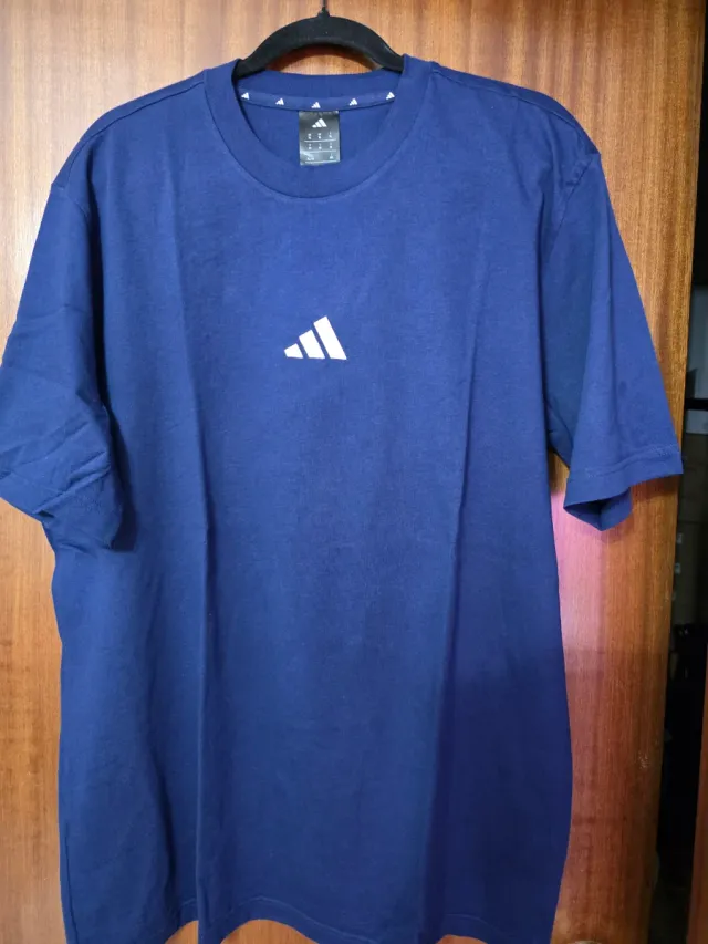 Camiseta Adidas Azul Hombre Talla L