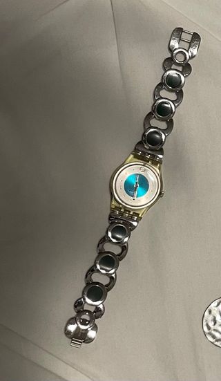 Reloj Swatch Mujer Esfera Azul y Brazalete