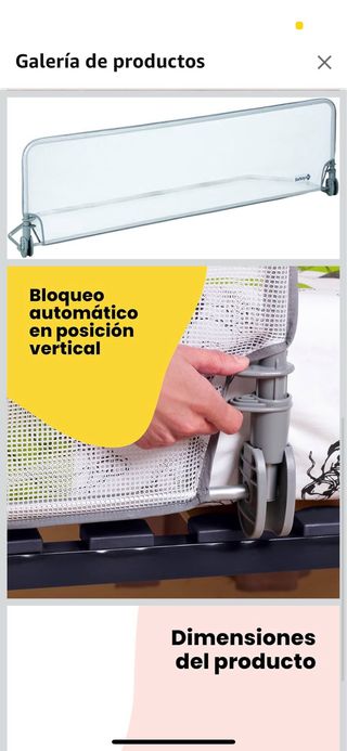 Barrera Seguridad Cama Infantil Safety 1st