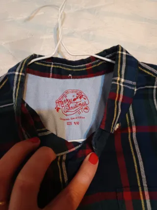 Camisa xadrez menino 9/10 anos