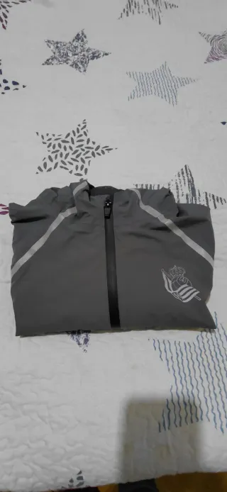 Chaqueta Real Sociedad Gris, chubasquero