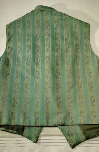 Chaleco Fallero Verde y Dorado Talla 56