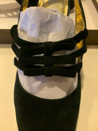 Zapatos ante negros talla 37