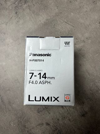 Objetivo gran angular Panasonic Lumix 7-14mm