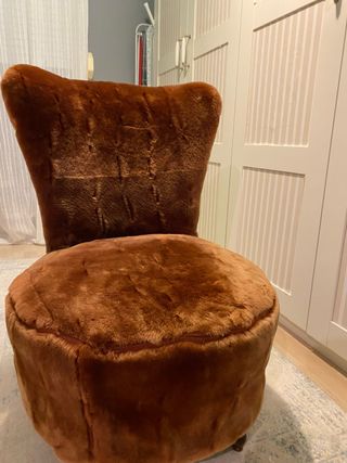 Silla tapizada mouton auténtica