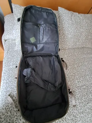 Mochila de viaje beige