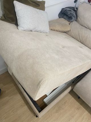 Sofá 290cm beige Aquaclean.