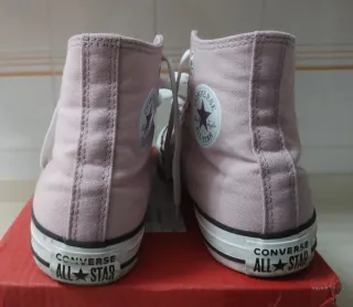 Zapatillas Converse Altas Rosas Bordadas